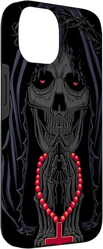 Miniatura 6 de iPhone 15 Pro Max Oraciones del Día de Muertos - Funda La Calavera Catrina Santa Muerte