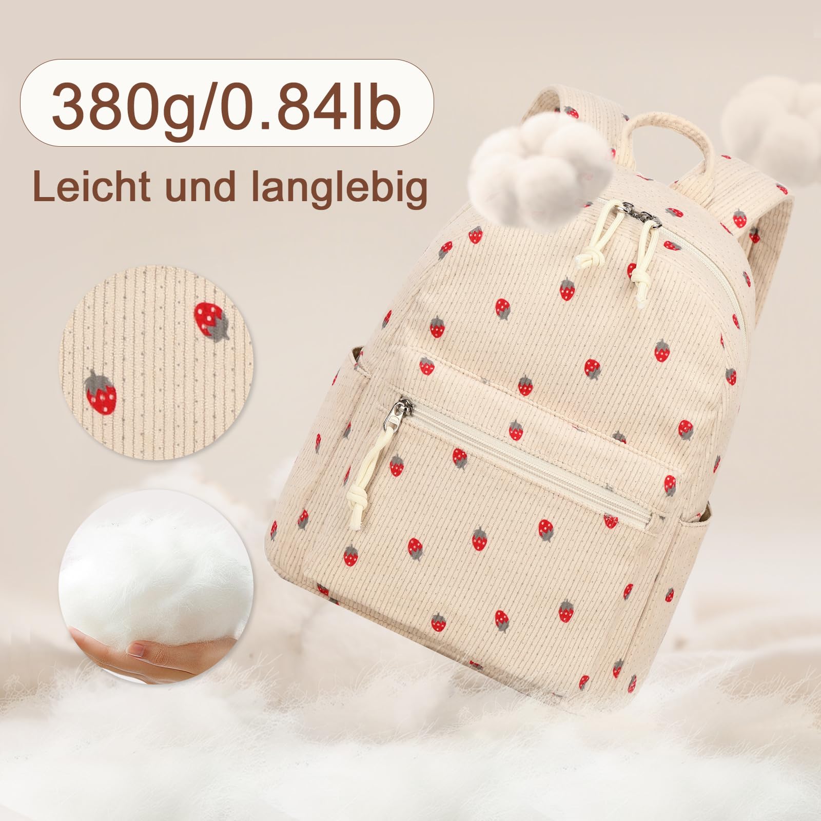 LEDAOU klein Rucksack für Damen Mini-Rucksack Geldbeutel für Mädchen Teenager Kinder Schule Reisen Schultertasche Kleiner Rucksäcke Damen