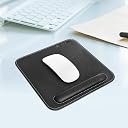 CLADD INTERNATIONAL CLADD! - Vegan Leather Mouse Pad with Wrist Rest, Non-Slip Backing, Waterproof, Stitched Edge, Handmade, Eco-Friendly, Black, Pack of 3 gallery image