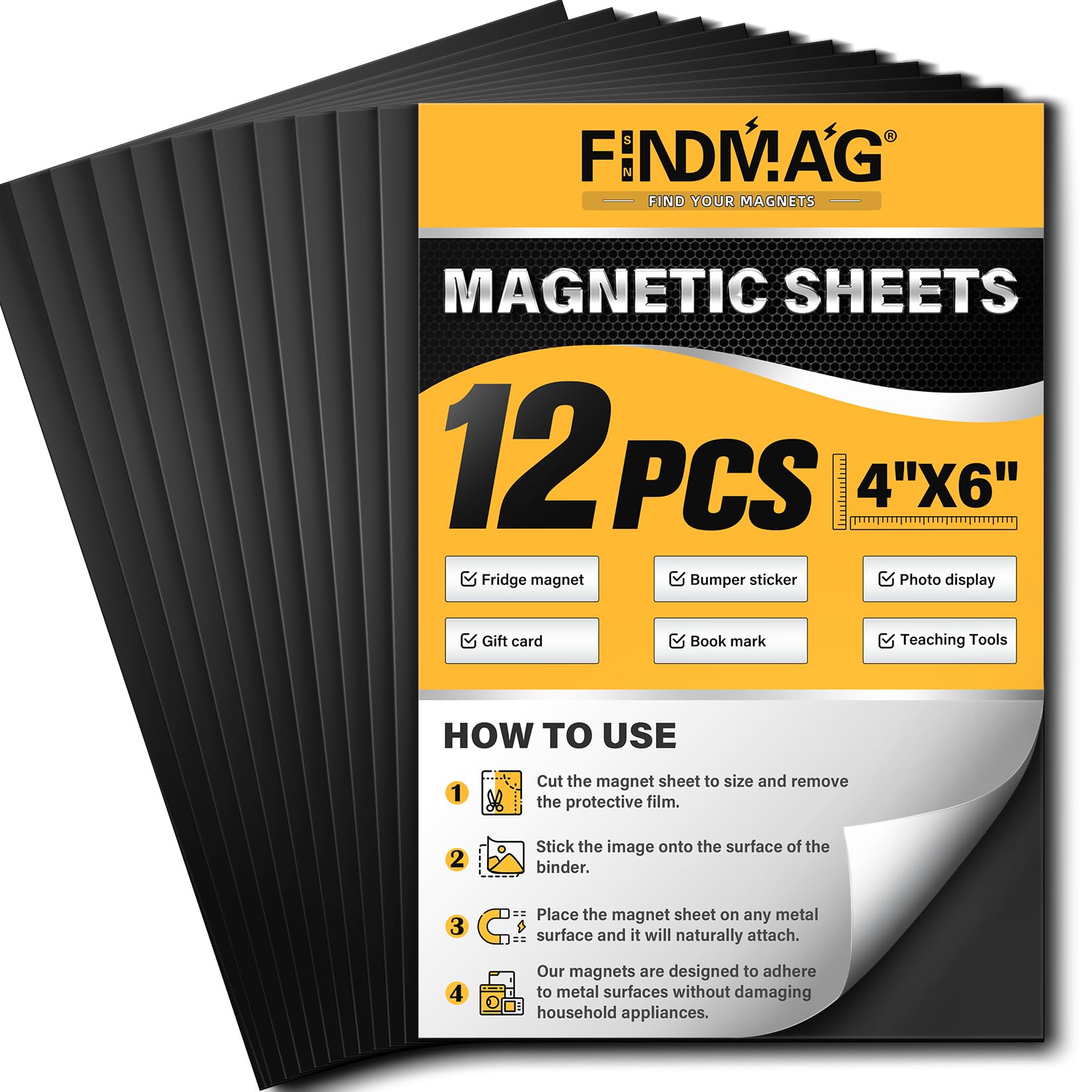 Fogli Magnetici A4 The Magnet Shop - Confezione Da 6 Fogli Per Lavoretti E Calamite Fai Da Te - Foto 10