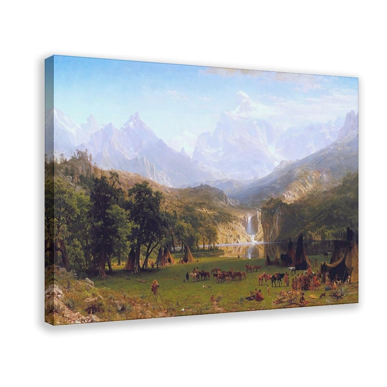 Toile montagnes Rocheuses Bierstadt pour la décoration de bureau - 8