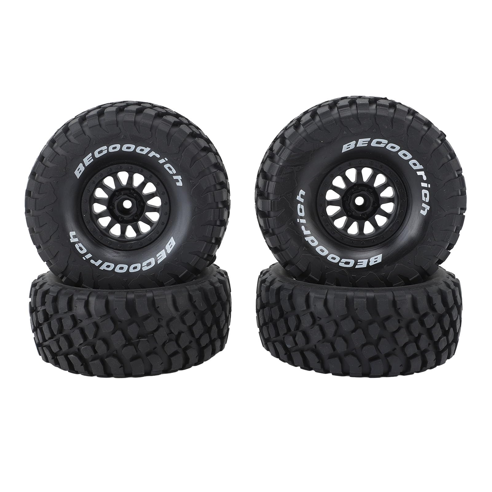 4 Pièces RC Voiture Pneu Poignée en Caoutchouc Plastique Haut Amorti RC Voiture Roue Jante Pneu pour Mojave UDR 1/7 Camion Court