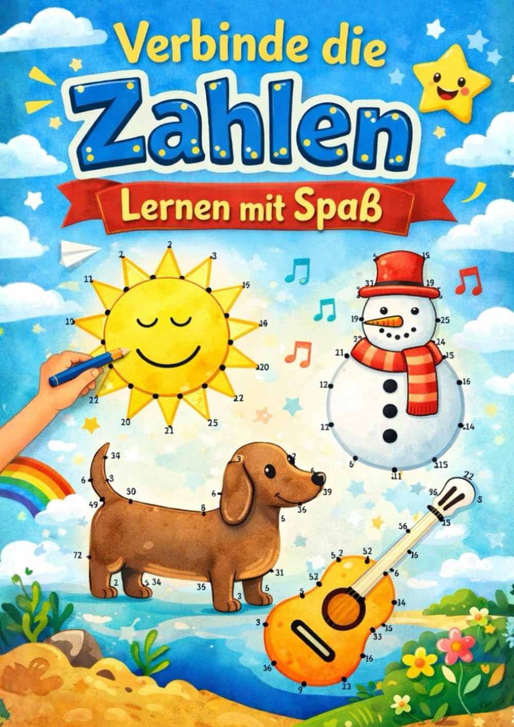 Verbinde die Zahlen - Lernen mit Spaß: Vorschule, ab 5 Jahre