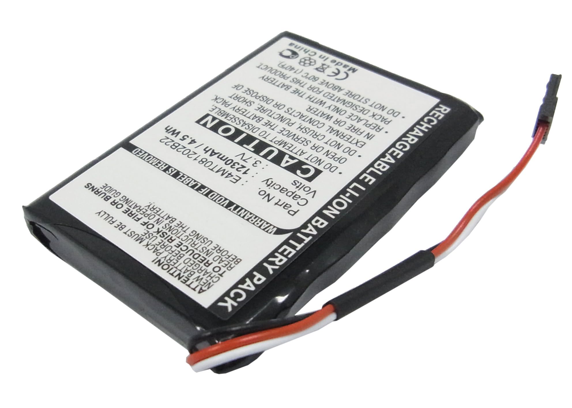 Synergy Digital GPS Battery, Compatible with Navigon E4MT081202B22 GPS, (Li-Pol, 3.7V, 1230mAh) Ultra High Capacity, Replacement for Navigon 541380530002 Battery