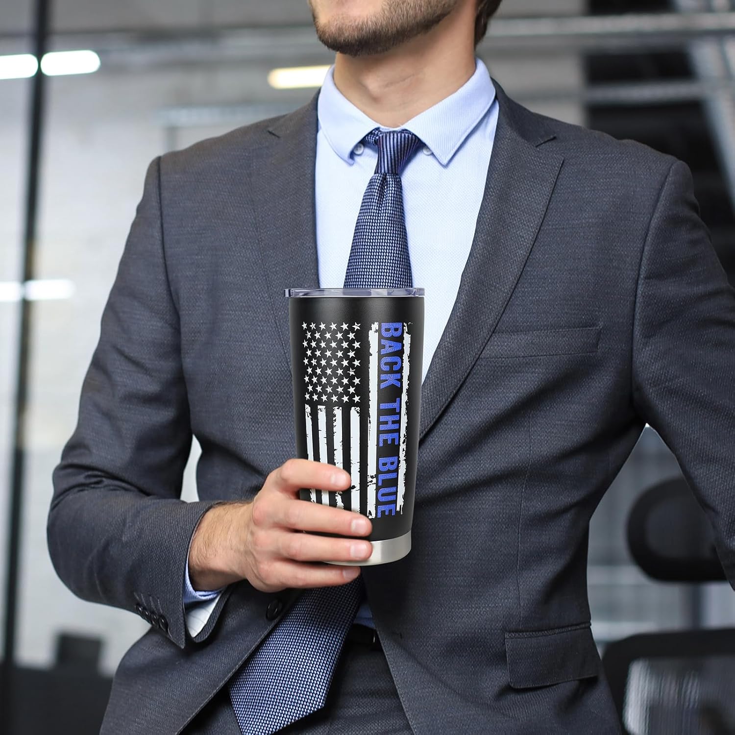 Police Officer Gifts for Men - Academy Graduation Gifts for Police Officers Retirement Fathers Day Christmas Birthday Gift for Dad Husband Boyfriend - 20oz Stainless Steel Tumbler - Image 2