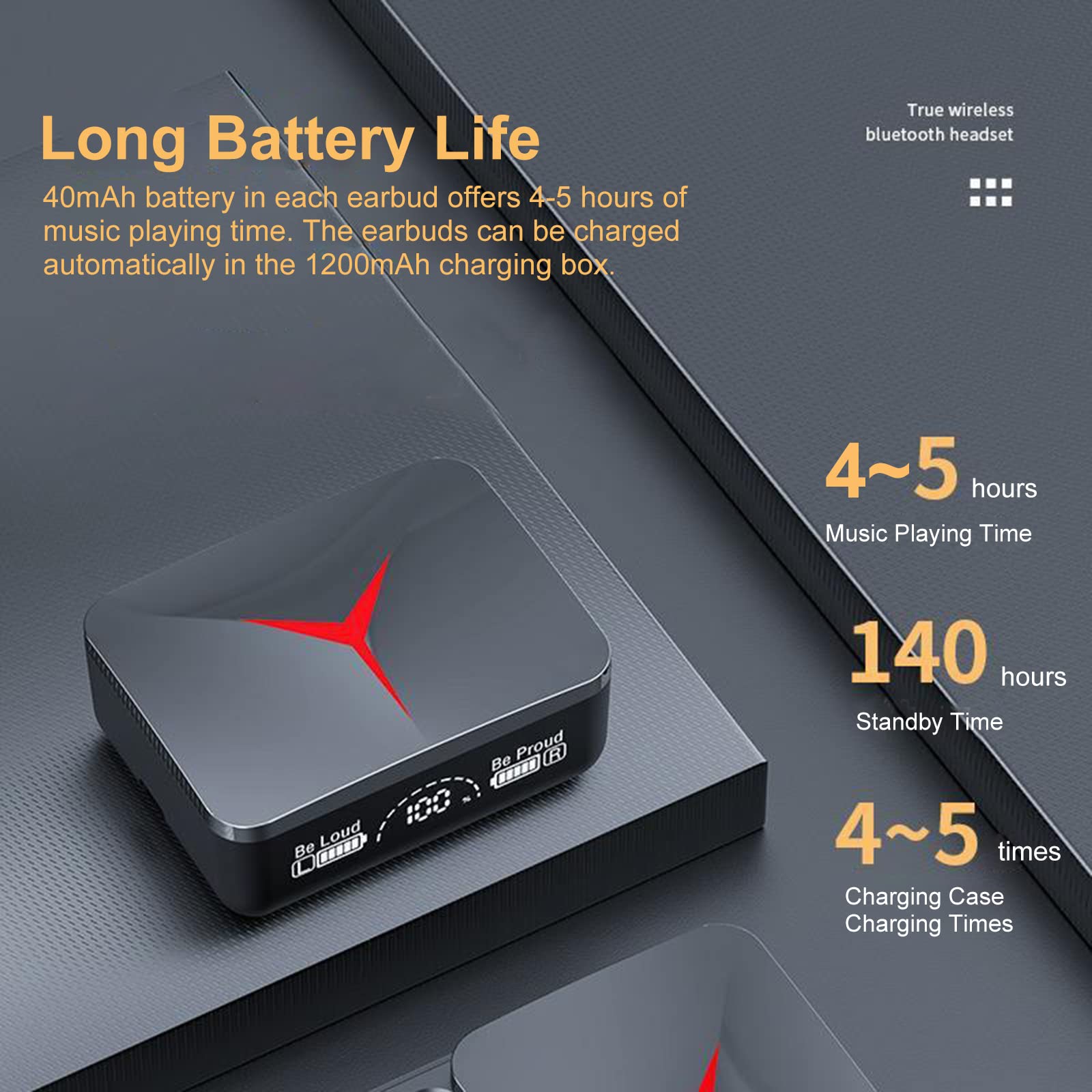 Amazon.co.jp: HEIYE 真のヘッドホン、M90 トゥルー ヘッドフォン BT