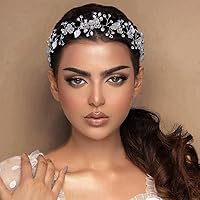 Vista 1 de Diadema de boda para novias, flores y hojas, vid hecha a mano, accesorios para el cabello para mujeres y niñas