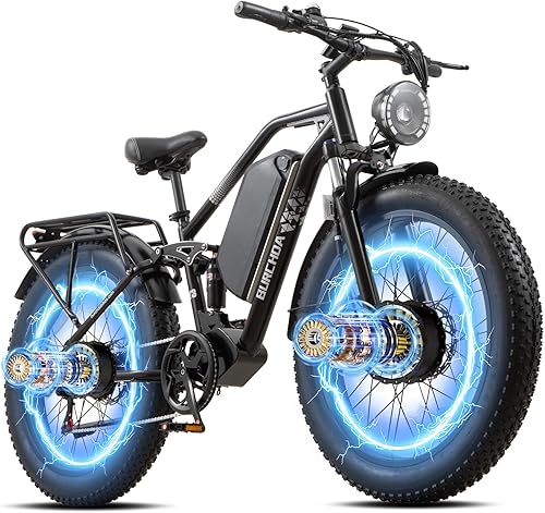Miniatura 22 de DAMSON Electric Bike for Adults 1500W Peak Motor Mountain Ebike 30MPH 48V 20Ah Removable Battery 70-Mile Range 26" Fat Tire Off-Road Bicycle Full