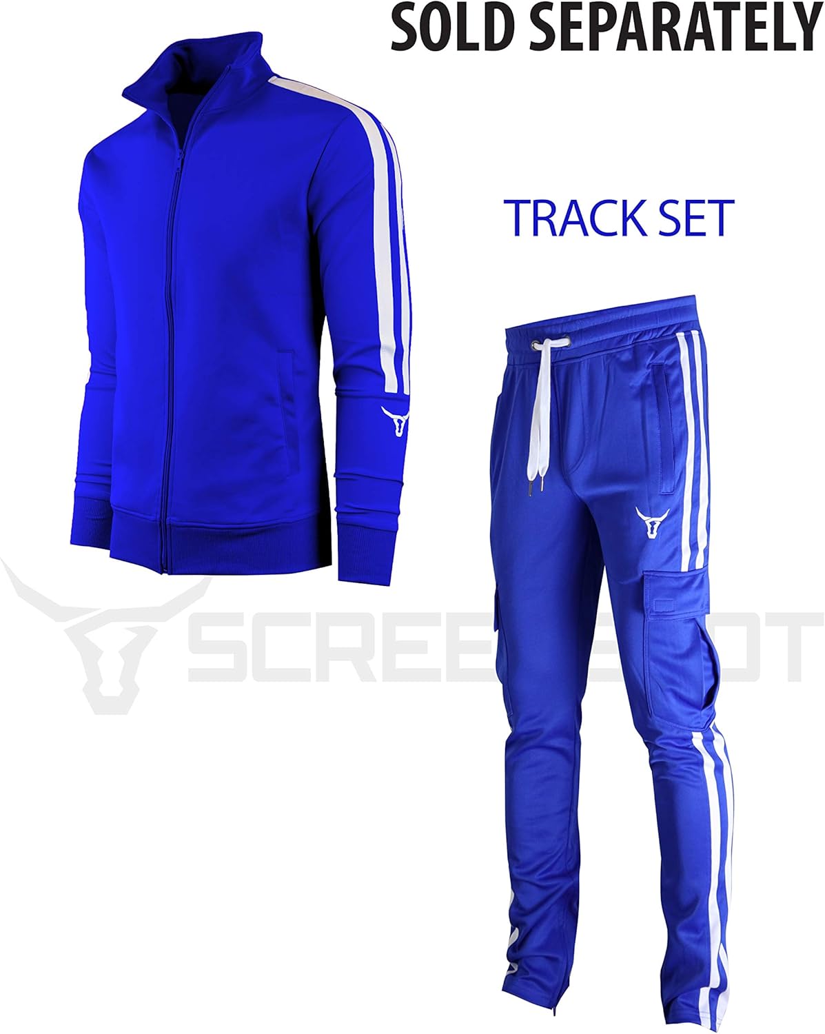 SCREENSHOT-Track Pants Basic Mens Premium Slim Fit Athletic Fitness Fashion Urban Lifestyle Streetwear Bottoms - Image 4