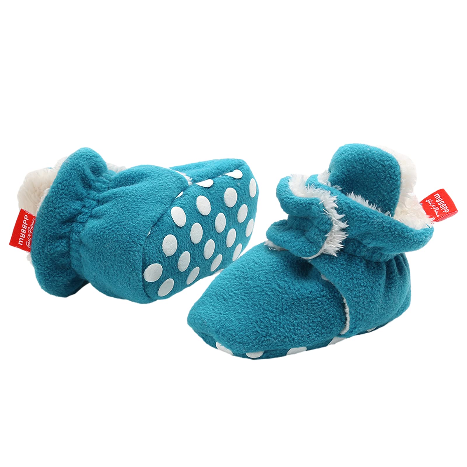 TMEOG Baby Booties Slippers Infant Boots Newborn First Walking Shoes Baby Winter Sock Crib Shoes for Boys Girls 0-6 Months — view 3