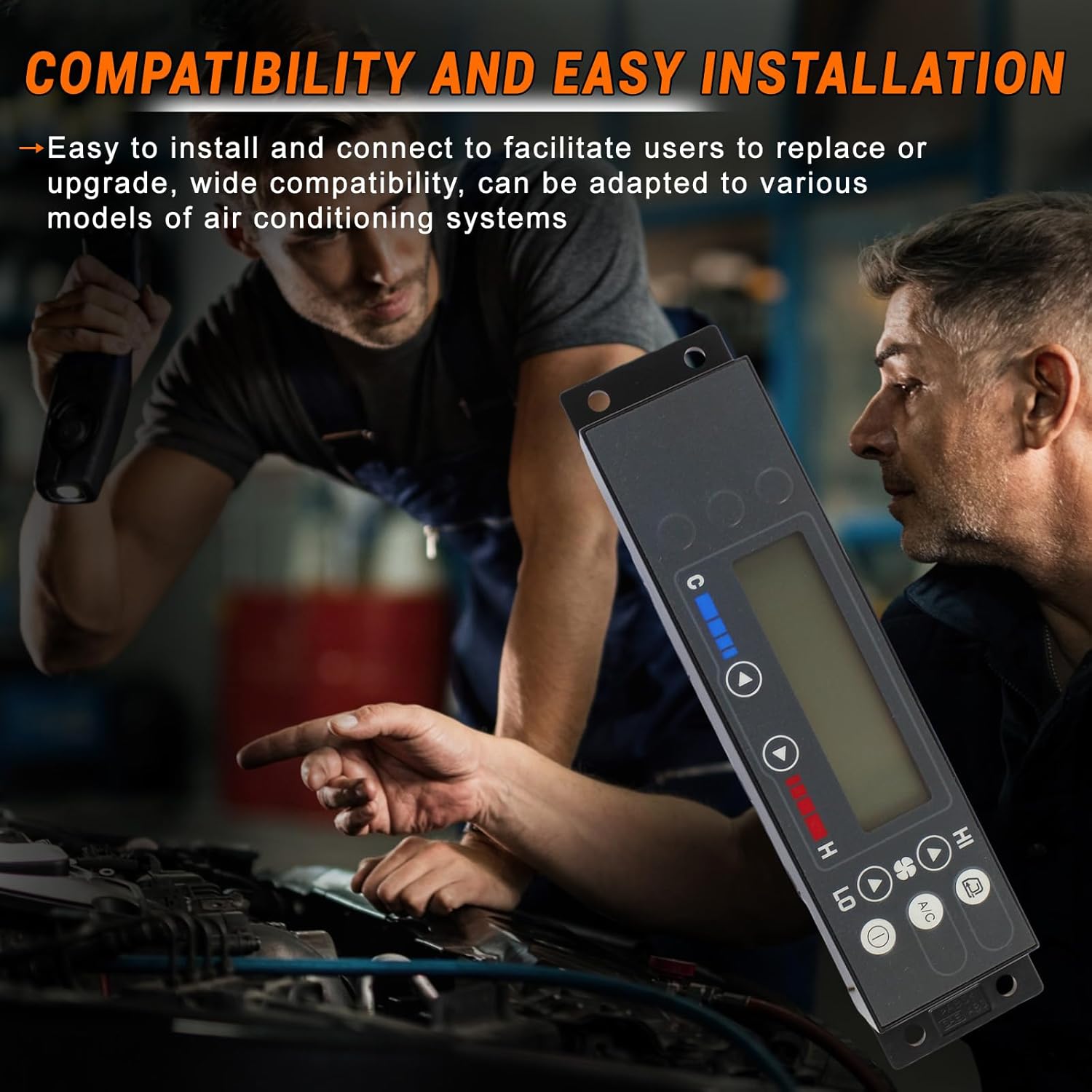Heater A/C Control Swith,423-07-31563 4230731563 Air Conditioning Climate Control Module Panel for Komatsu WA150 WA200 WA250 WA320 WA380 WA430 WA450 WA470 WA480 WA500 Wheel Loader