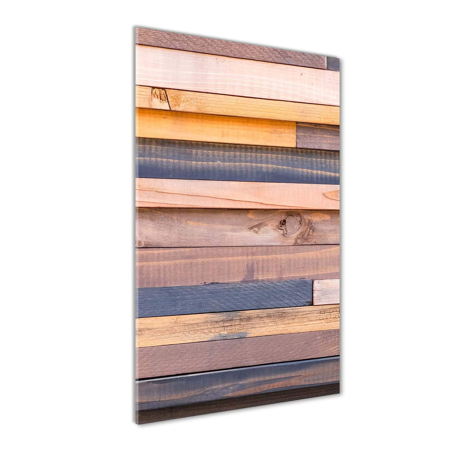 Impression sur verre acrylique Tulup 70x140 pour salon chaleureux | Tableau déco mural aspect bois