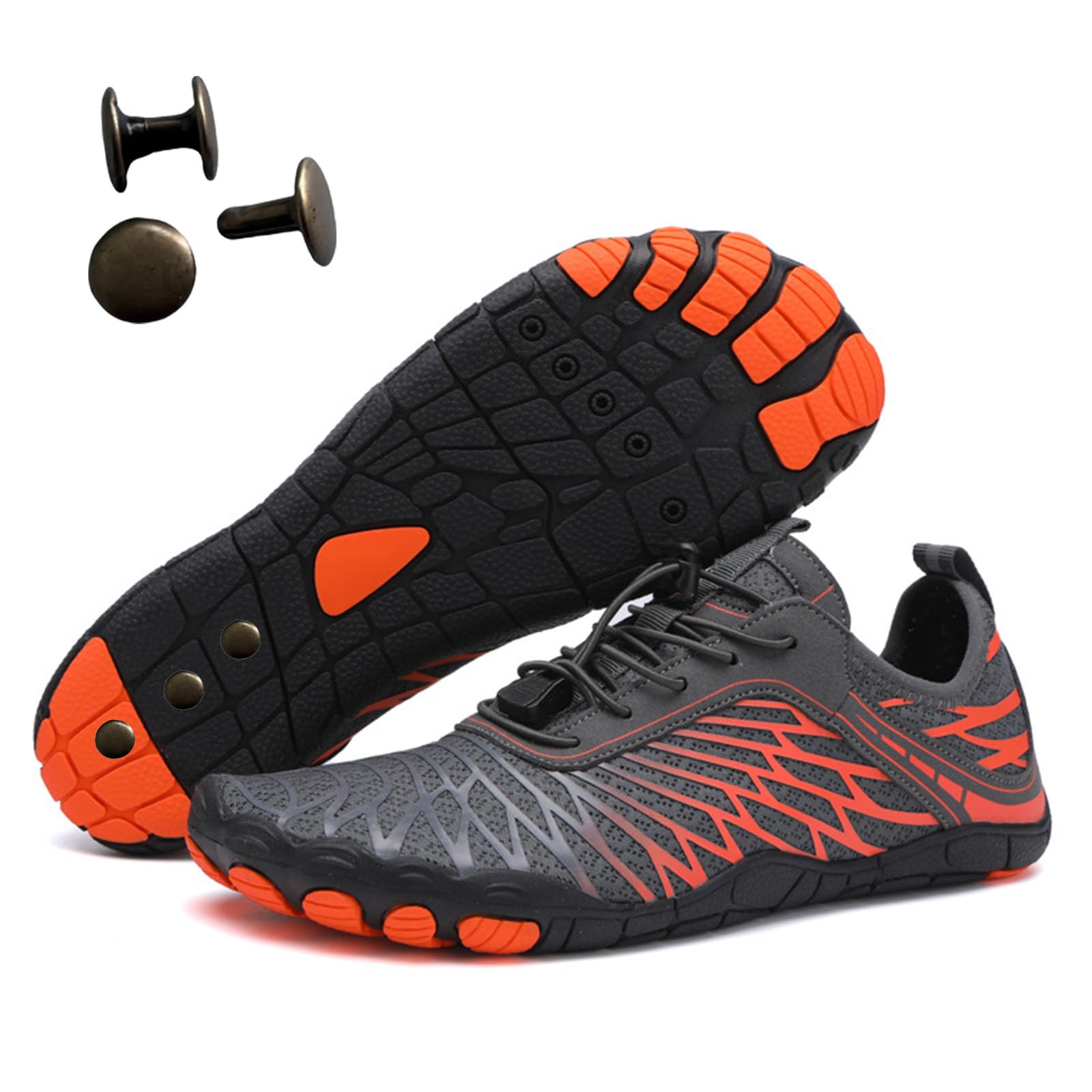 yuhaomiao Grounding Shoes with Copper Rivet in Sole for Men and Women – Barefoot Mesh Footwear with Rubber Sole, Wide Toe Box, Lightweight & Breathable-picture-52