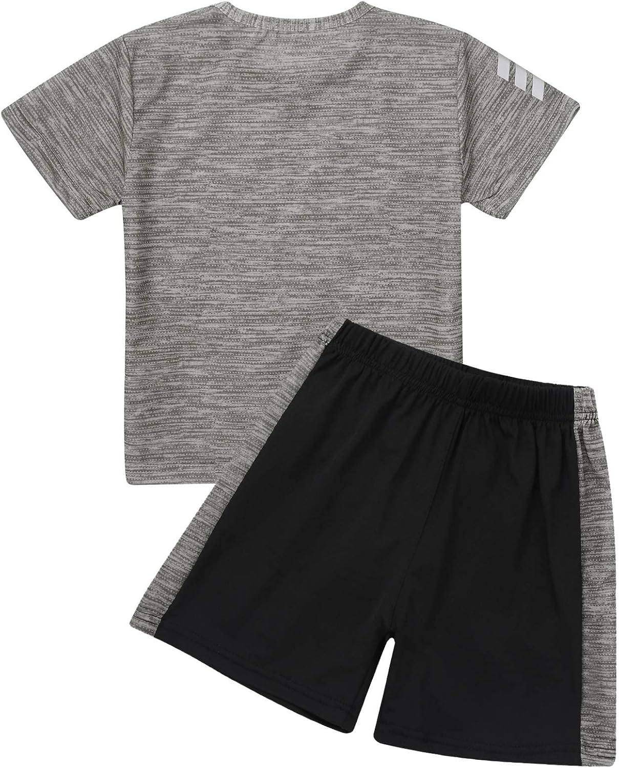 Boys' Sports Suit Short Sleeve T-Shirt Tops with Shorts Summer Quick-drying Clothing Set Jogging Football Tracksuit - Image 2