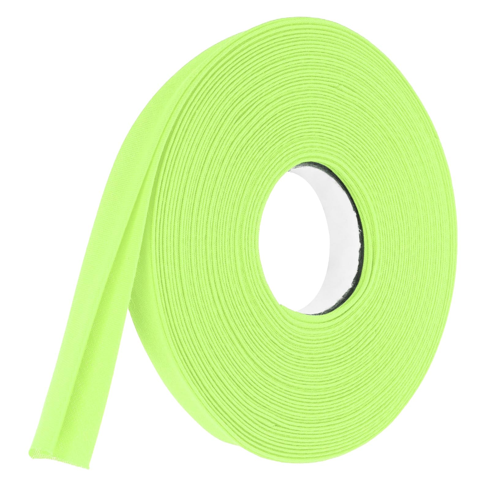 sourcing map 5/8 Inch Double Fold Bias Tape Polyester Continuous Bulk Bias Tape for Sewing Seaming Quilting Hemming Binding Crafts (Light Yellow 10 Yards)
