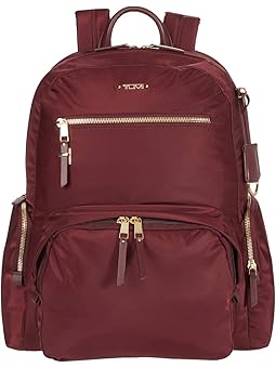 burgundy backpack women's