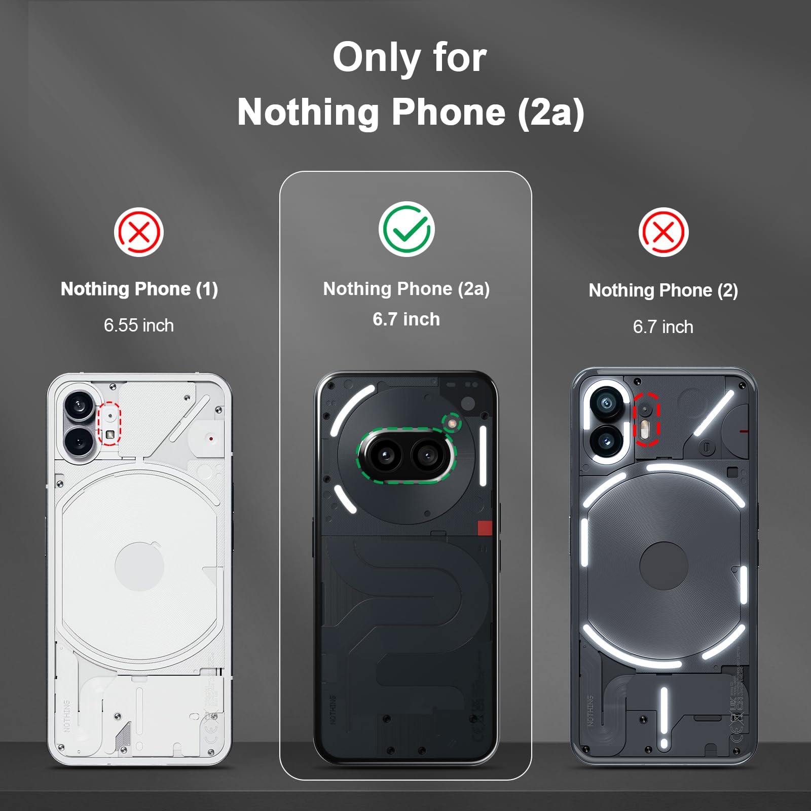 Funda para CMF Phone 2 Pro, Carcasa Antigolpes con Soporte anular metálico, Case Protectora de Grado Militar, Negro — view 702