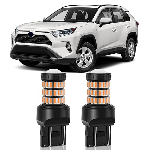 Amber Yellow T20 7443 7444 7440 LED Bulbs Blinker Lights