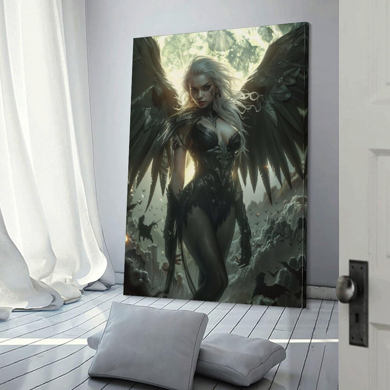 POLIUAWS Enchanting Succubus Poster Wall Art Picture Painting Poster Canvas Print Posters Artworks Room Decor Gifts from Kids 12x18inch(30x45cm)