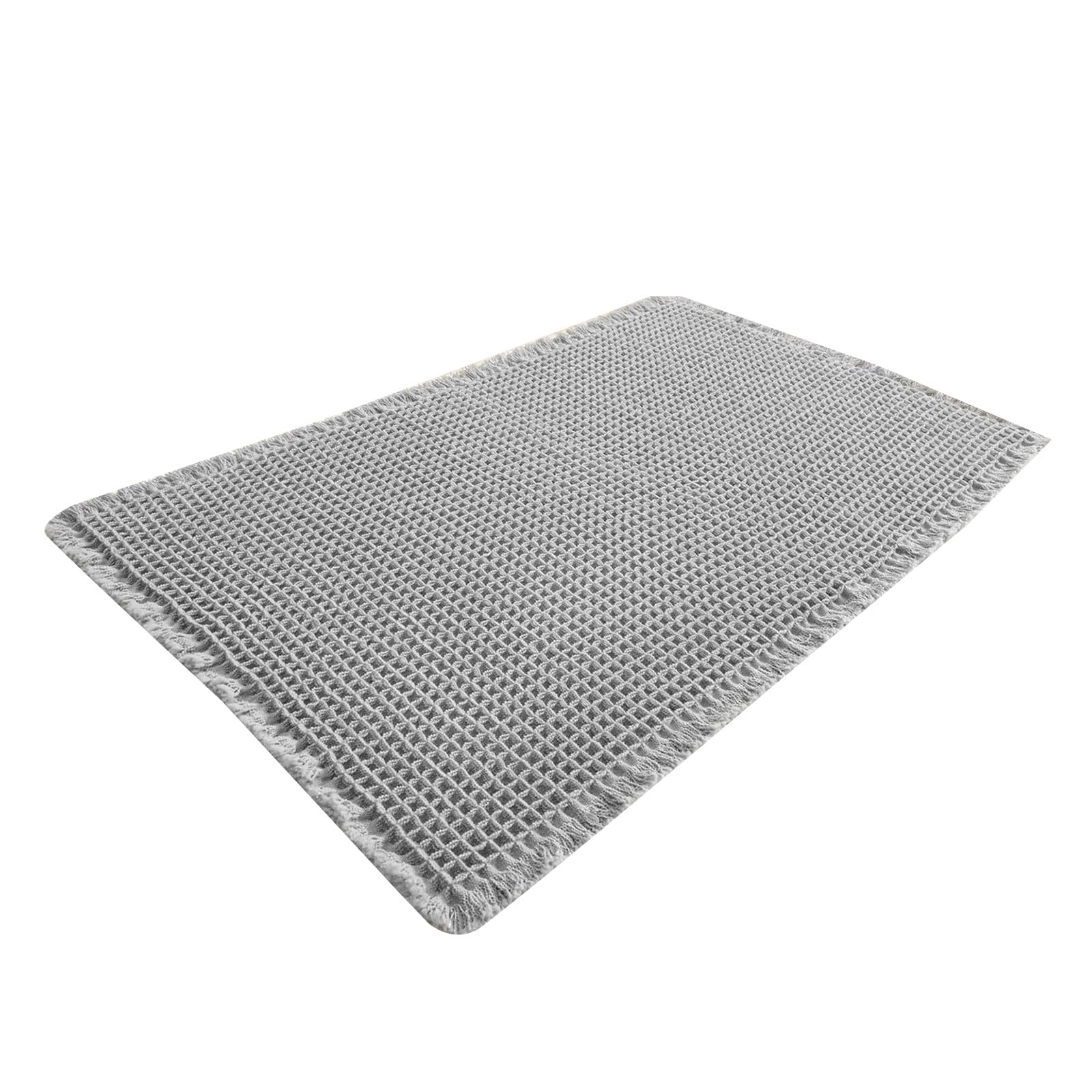 carotoe Mat High Absorbency Antislip Bathroom Mat, Comfort Unique Weave Pattern Floor Rug, Easy Clean Floormat Bath Mats