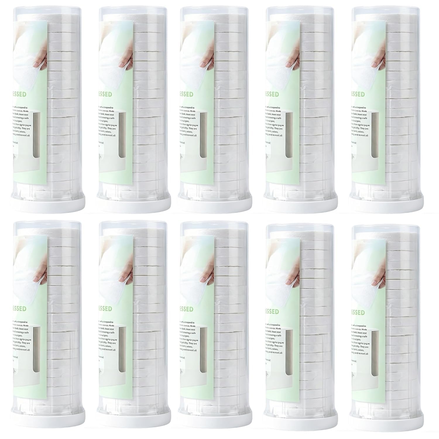 Calentador Y Dispensador Automático De Toallas Calientes, Temperatura Constante De 55 °c, 20 Toallas Comprimidas, Alertas De Voz Inteligentes, Ideal para El Baño Y SPA En 10pcs