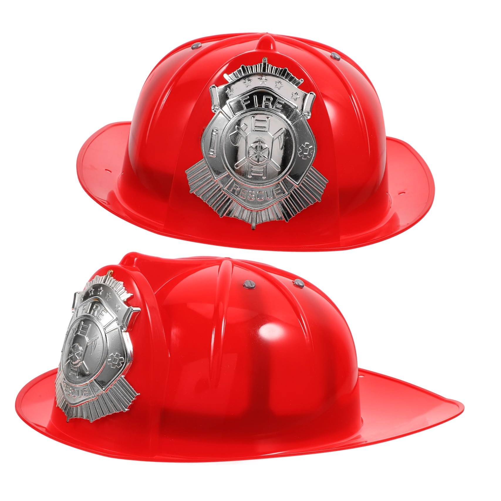 Casque rouge de pompier pour adulte, avec visière Casque rouge de pompier pour adulte, avec visière