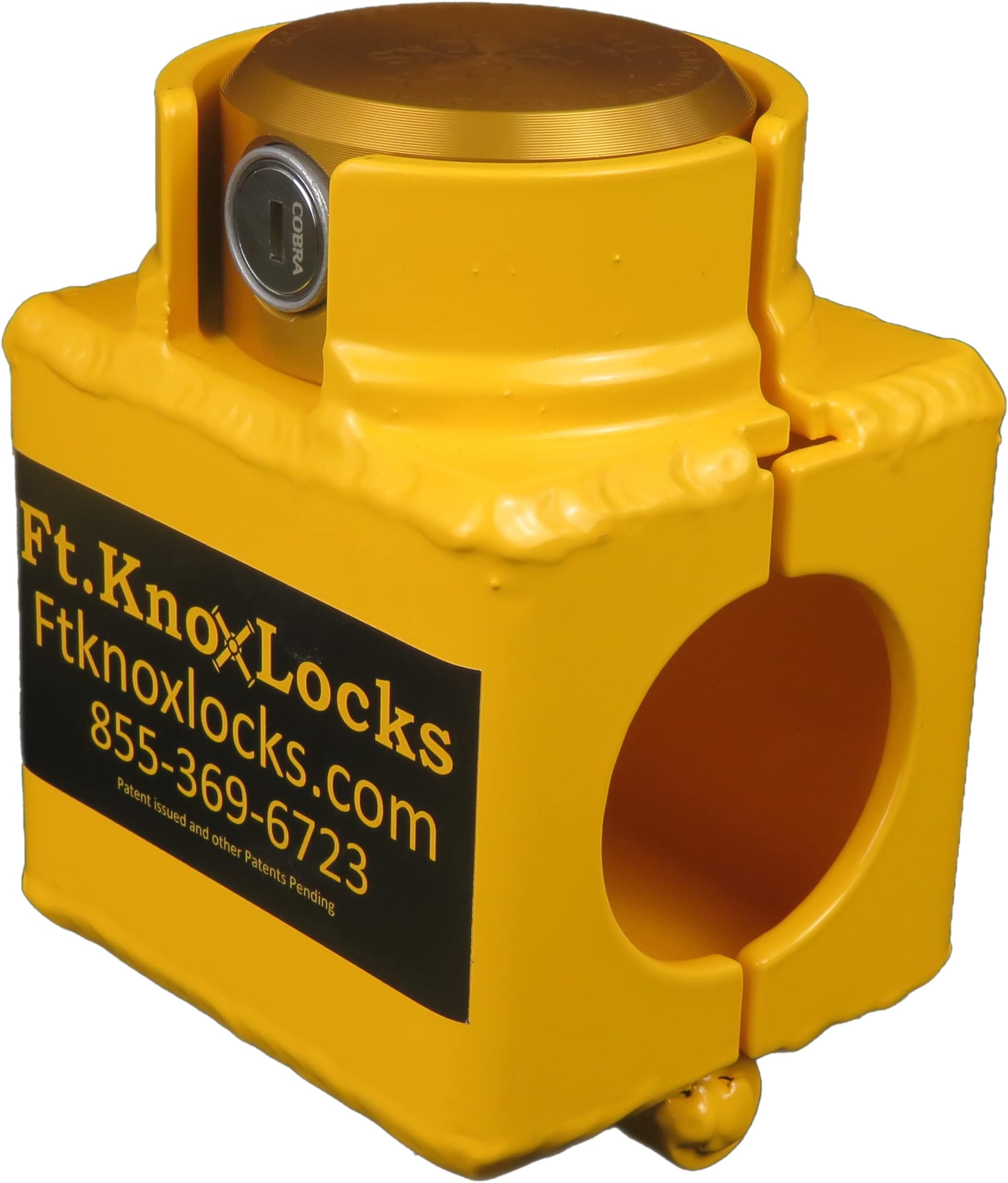 Bulldog Sliding Collar Coupler Lock Includes Cobra-Sidewinder puck lock- BOLT CUTTER PROOF!!!