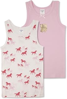 SALT AND PEPPER Girls Singlet 2er Set Horses, Intimo Bambina, Multi,