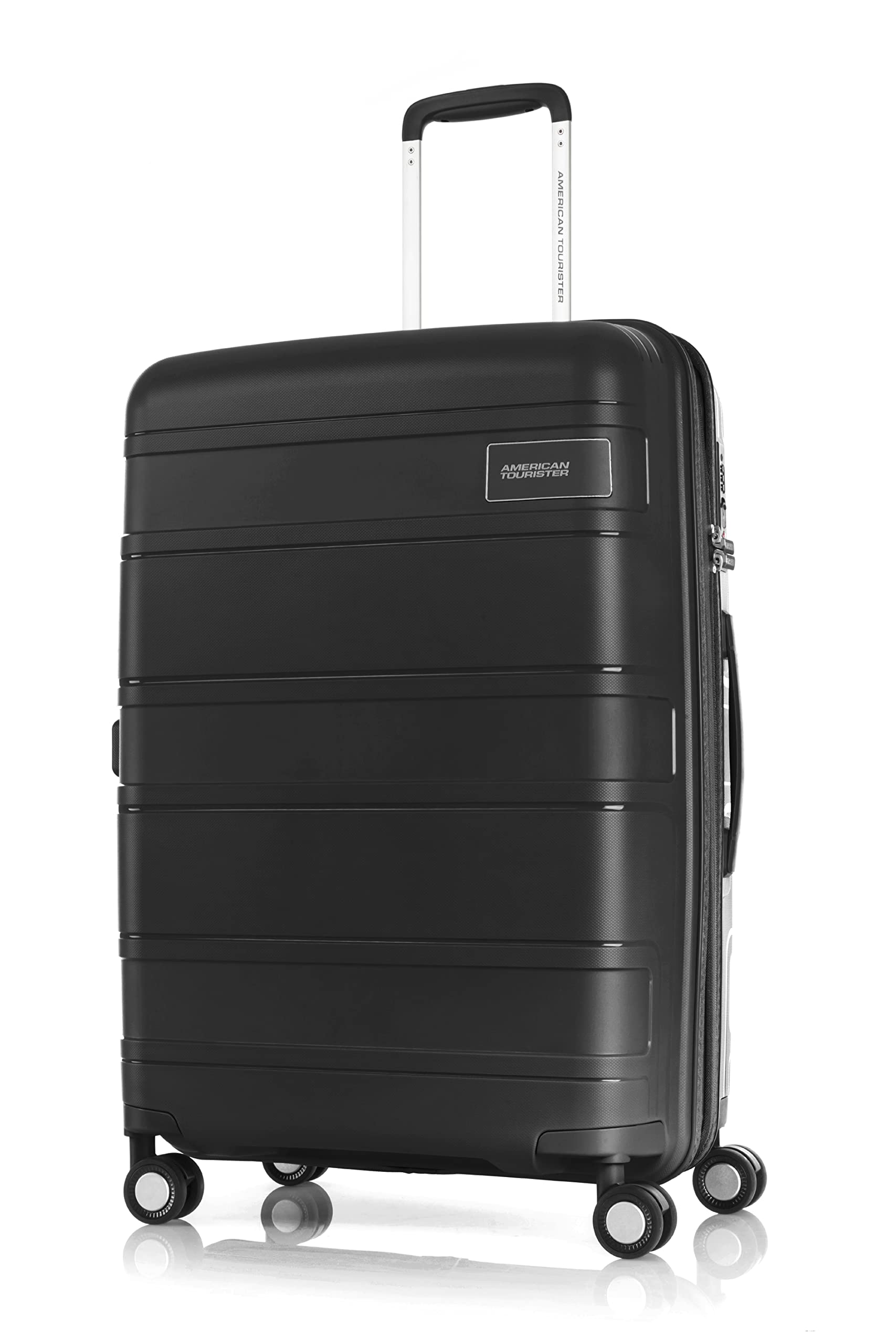 American Tourister LITEVLO HARD SPINNER LARGE 82 CM TSA BLACK, Black, 82 Cm, LITEVLO is the first lightweight PP line in American Tourister!