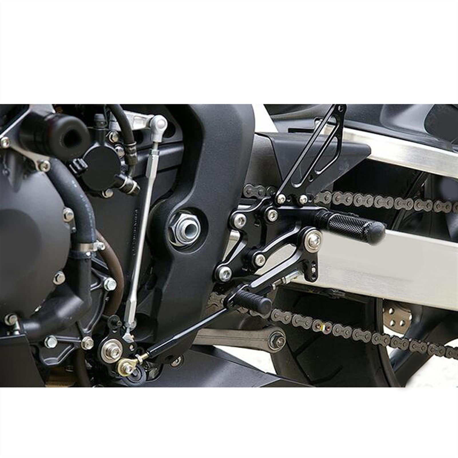 セット CNCアルミニウムモーターサイクル調整可能なリアセットリア