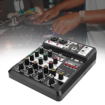 オーディオミキサー 4チャンネル 24 DSP USB サウンドカード オーディオミキサー 4チャンネル 24 DSP USB サウンドカード