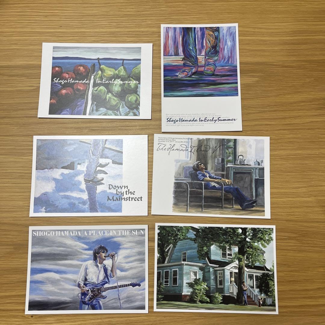 Amazon.co.jp: 浜田省吾 ポストカード② イラスト調 6枚 : 文房具