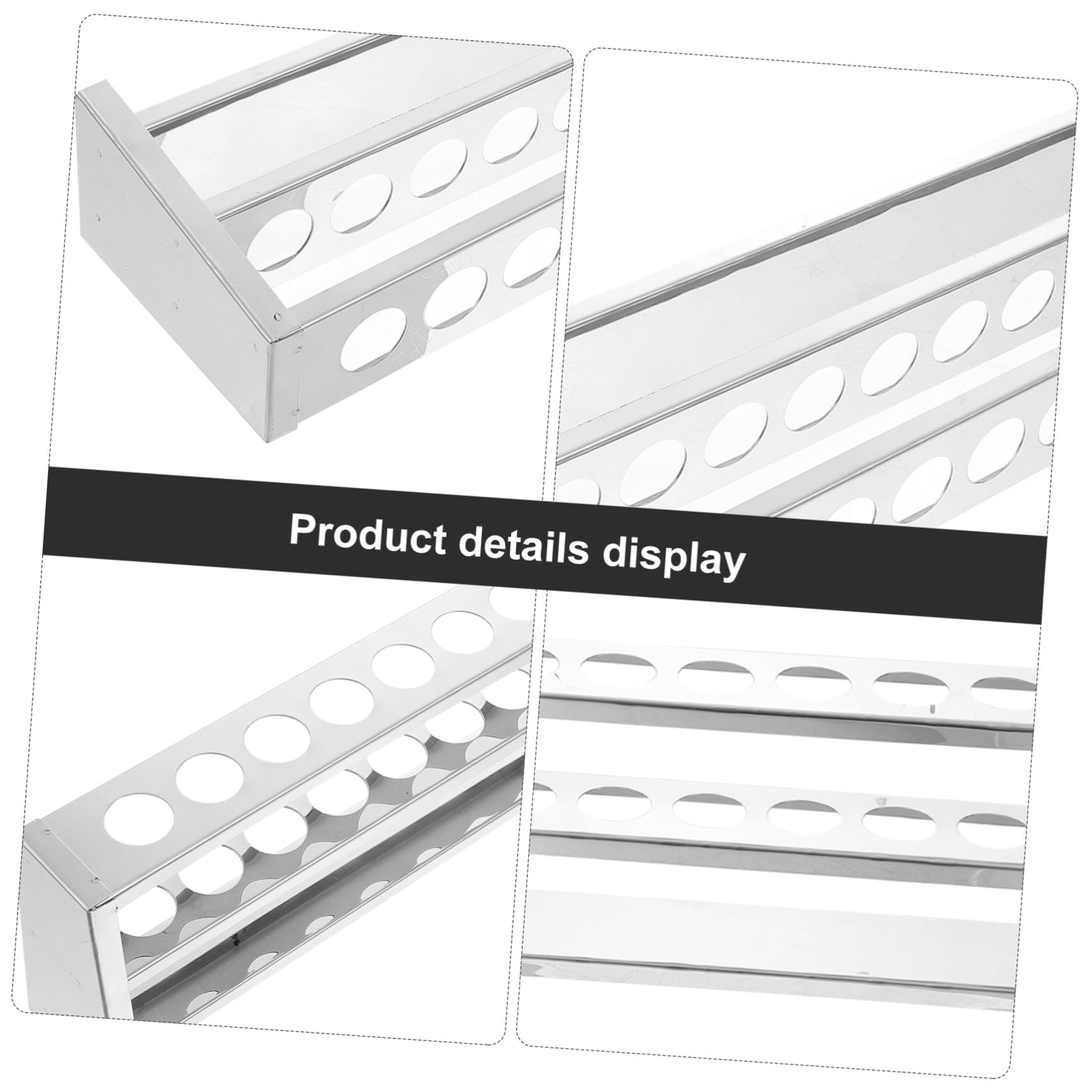 MAGICLULU Reagenzglasständer Edelstahl 25X12 Loch Laborröhrchenhalter Robust für Labore
