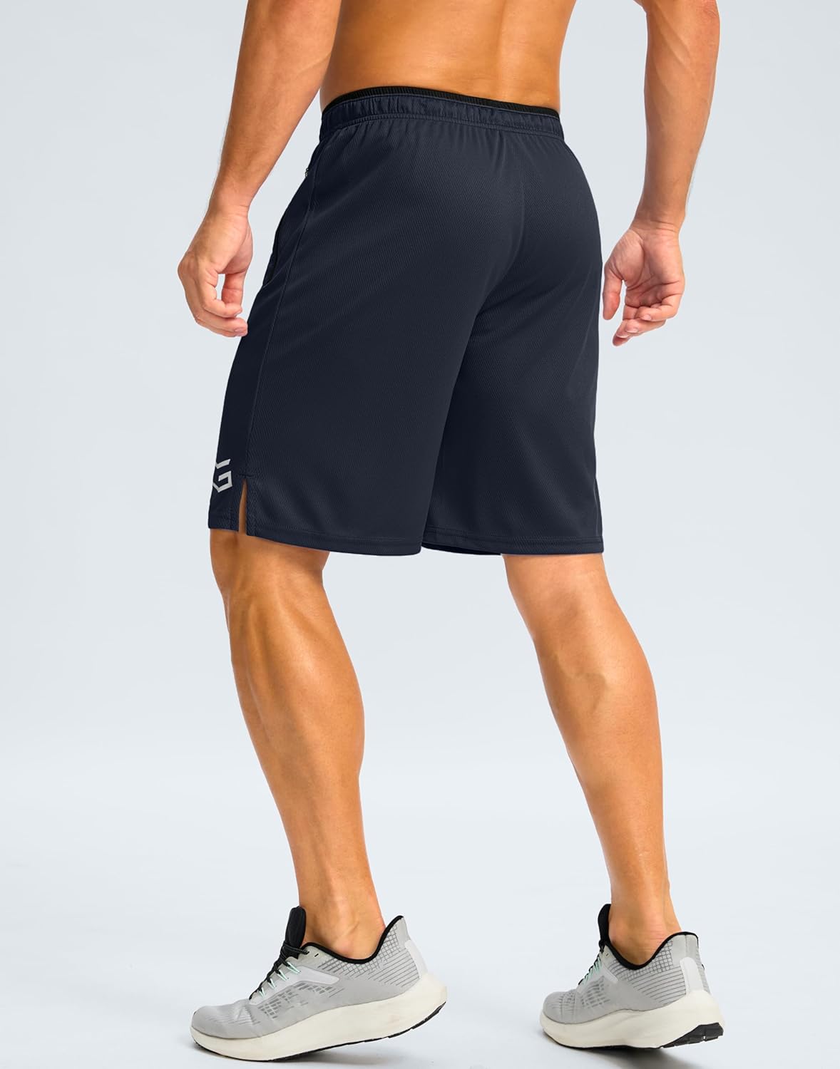 G Gradual Men's Gym Shorts with Zipper Pockets 9"/11'' Athletic Basketball Mesh Shorts for Men Workout Quick Dry Lightweight - Image 2