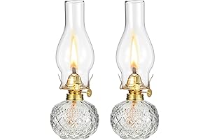 Exquisite Vintage Oil Lamp: Luminous Decor and Emergency Lighting