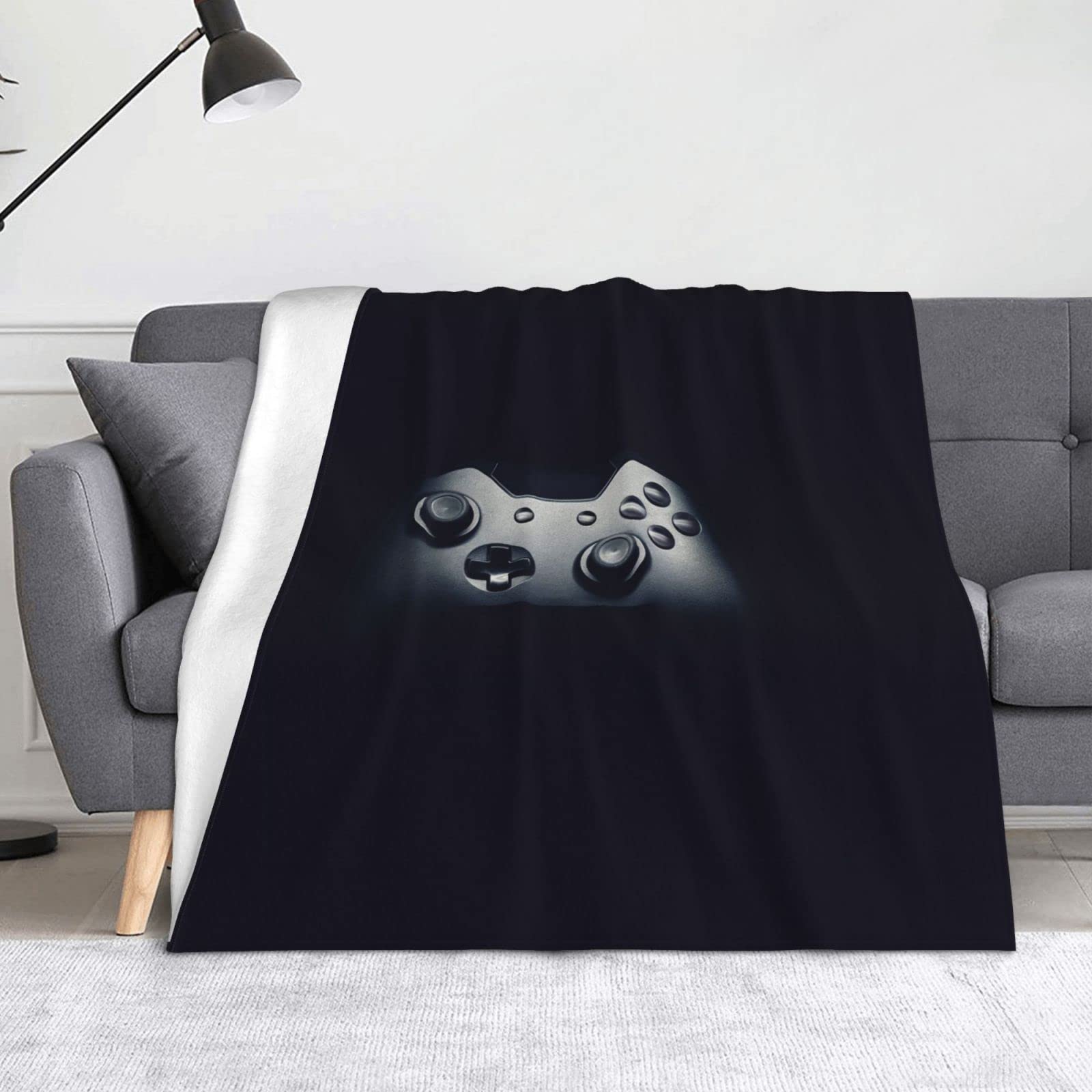 Couverture manette de jeu en flanelle de microfibre pour lit et canapé