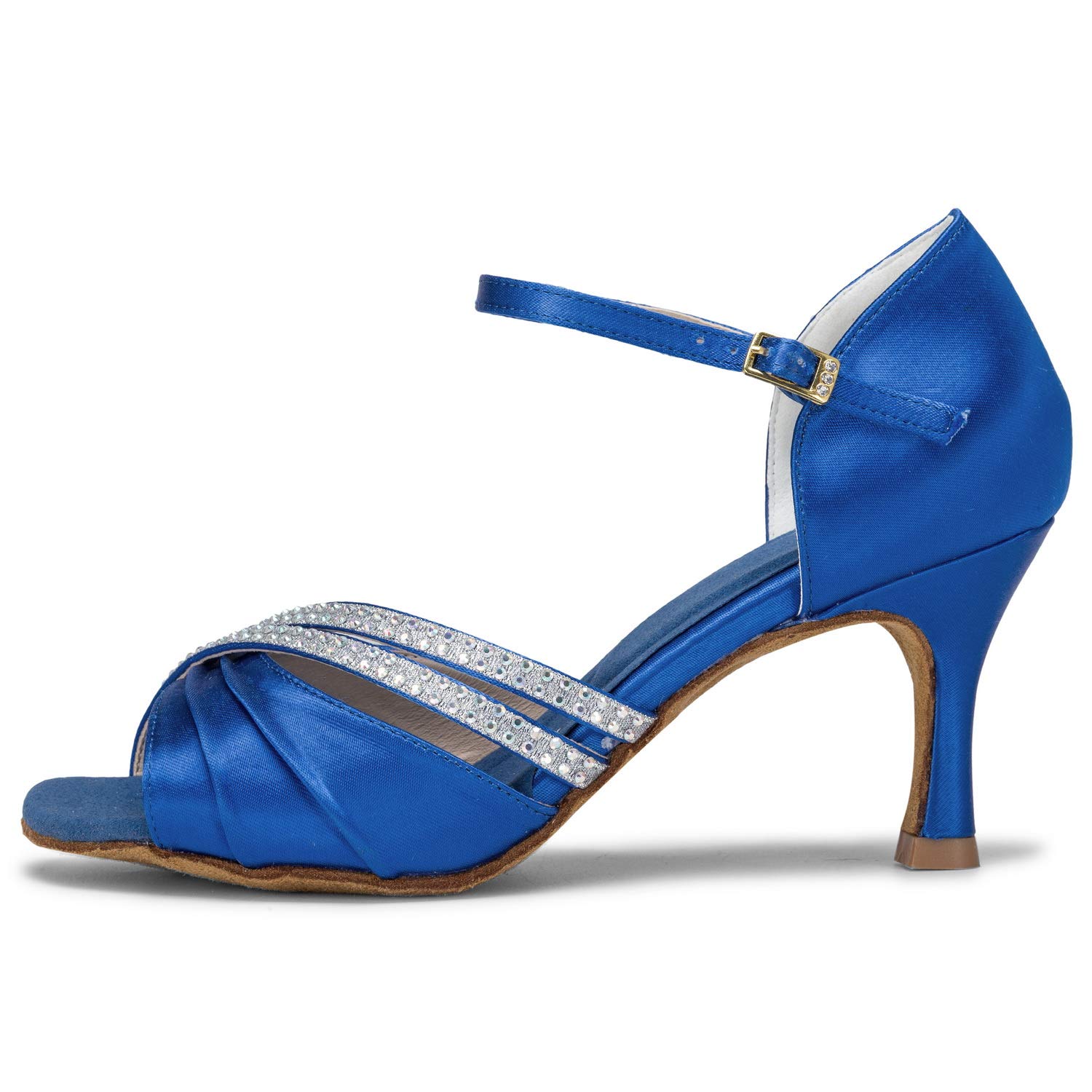 JIAJIA 20524 Sandali da donna Tacco svasato Super raso latino strass scarpe da ballo