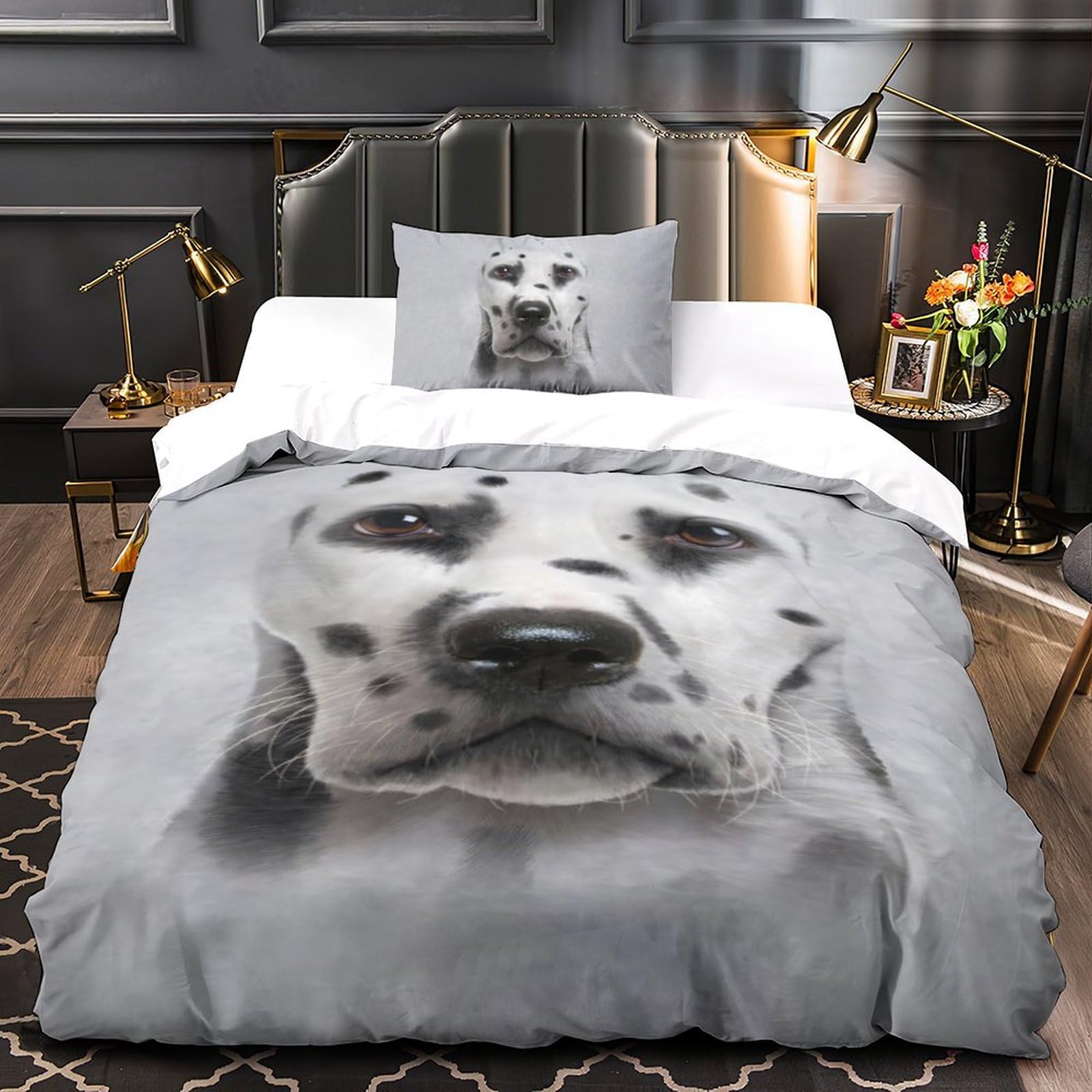 Housse de couette Dalmatien 3D pour transformer une chambre d'enfant