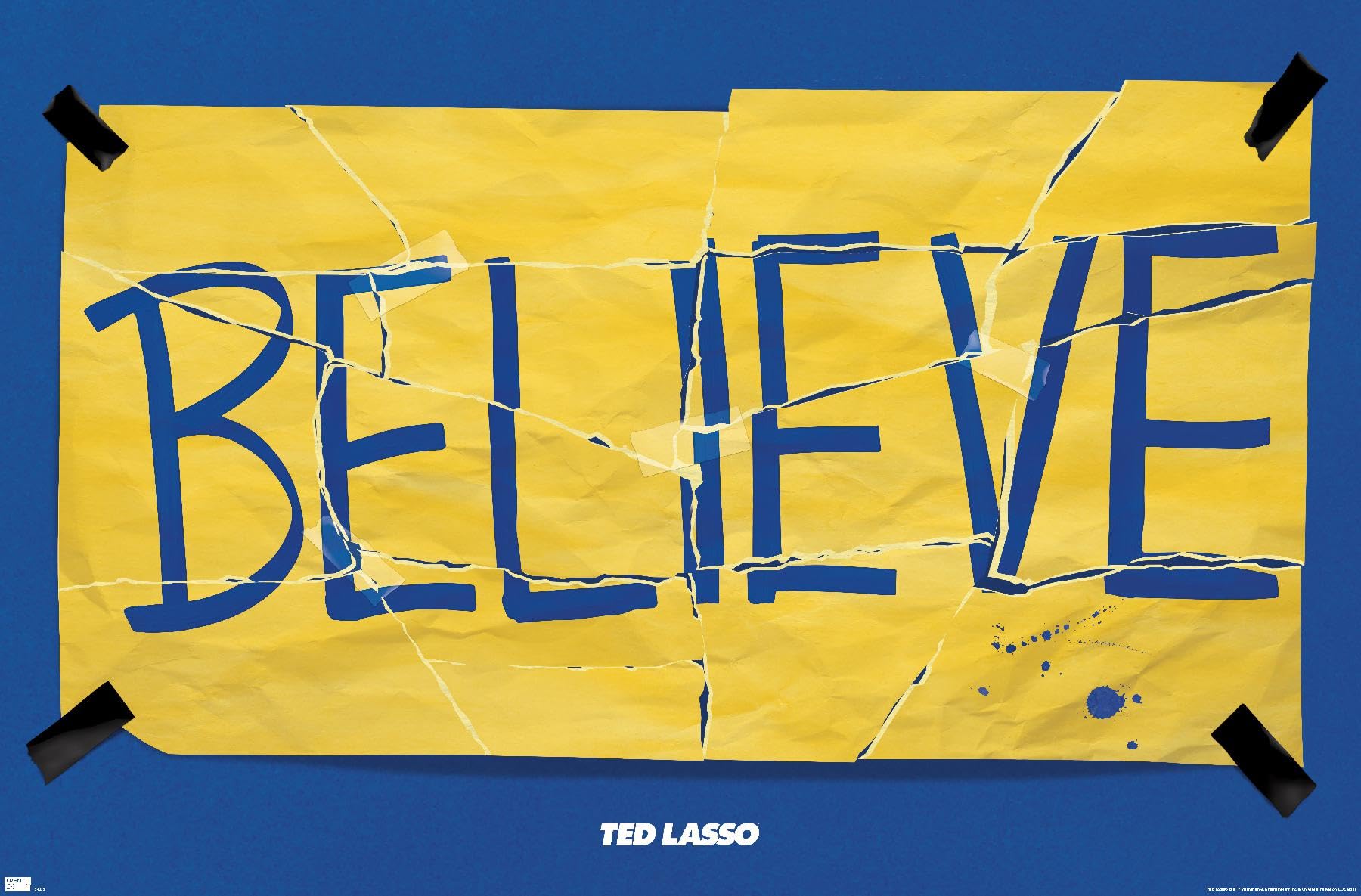 Amazon.com: Trends International Ted Lasso - Torn Believe Wall Poster :  Office Products