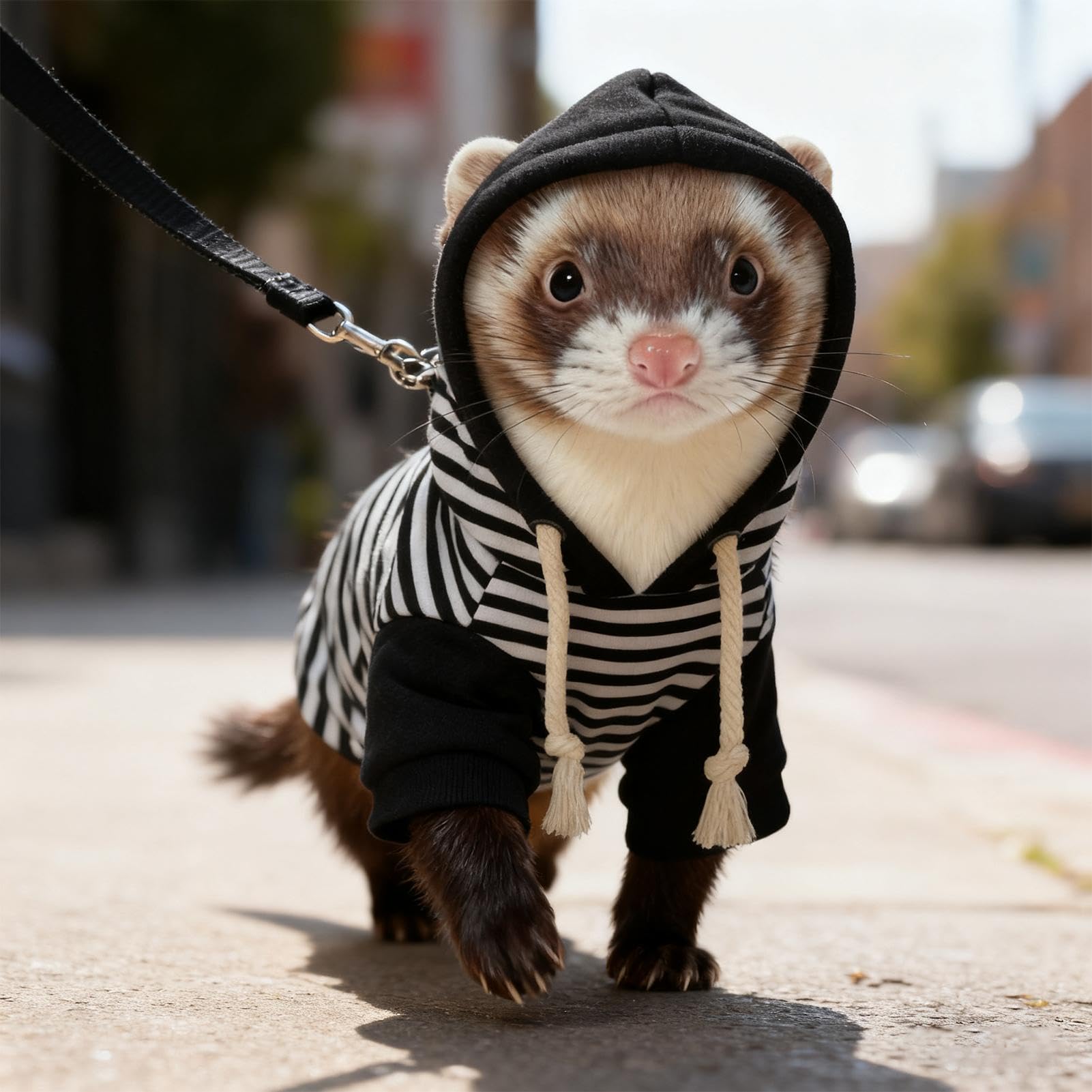 Vestiti per Furetti Comoda Morbida Per Criceti Con Pettorina | Maglione Per Criceti Conigli Furetti Adatto a Scoiattoli Cincillà Chihuahua Gatti Animali Domestici