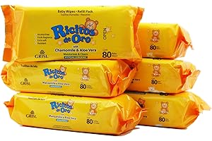 Ricitos de Oro Baby Wipes, Toallitas Humedad Higiénicas para Bebé