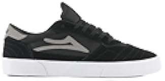 Men’s Cambridge Low-Top Skateboarding Shoe - Black/Grey Suede, 10.5 US
