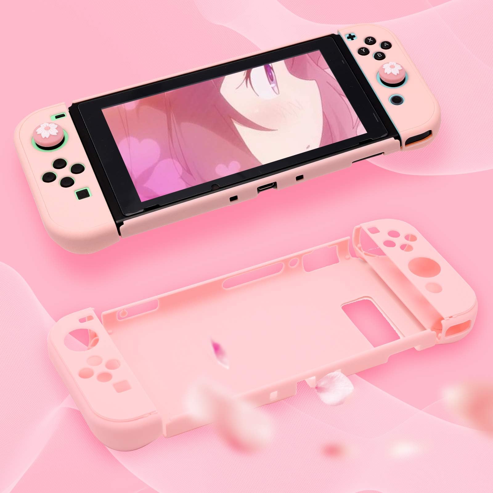 【5】【本体ケース付き】Nintendo Switch ピンク Amazon.co.jp: Switch ケース ピンク かわいいスイッチケース