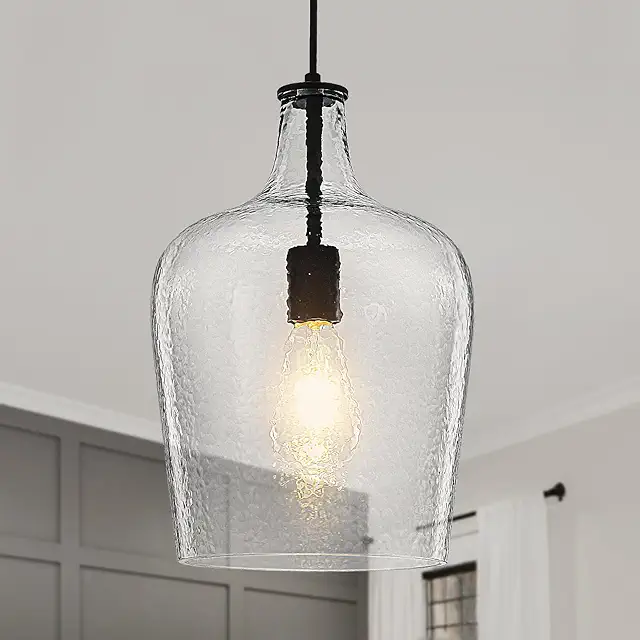 Oversized pendant light kitchen island