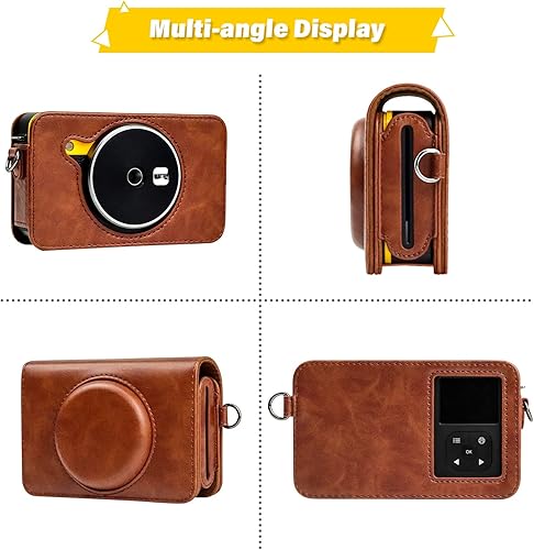 Miniatura 3 de Rieibi Kodak Mini Shot 2 Retro - Funda protectora de piel sintética para versión anterior Kodak Mini Shot 2 Retro 2 en 1 C210R, impresora