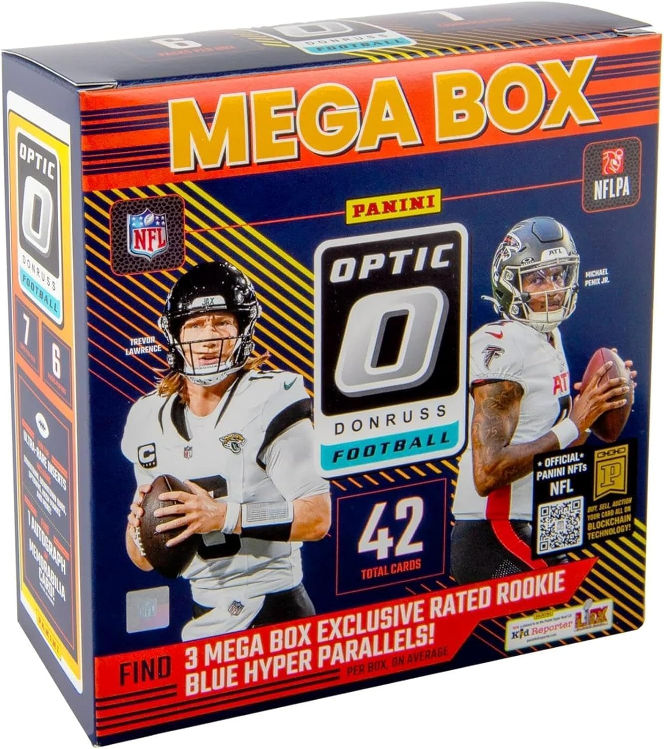 2024 Donruss Optic Football Mega Box - 42 Football Cards Per Box