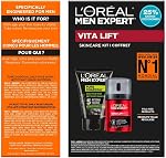 L’Oréal Paris Daily Face Wash + Hydrating Face Cream Kit, Men Expert Skincare, Pure Charcoal Face Wash, Removes Impurities and Reduces Blackheads & Vita Lift Face Cream, Duo Pack