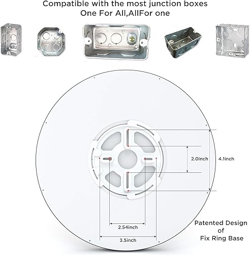 Miniatura 12 de TALOYA Lámpara de techo LED negra de 10 pulgadas, montaje empotrado, CCT 5 en 1 seleccionable (3000K/3500K/4000K/5000K/6500K), 2000LM 0.94 pulgadas