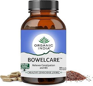 A TATA Product - Organic India Bowelcare - 180 Veg Capsules, Helps Relieve Constipation, Hyperacidity & IBS, Clean & Lubricate Bowel, Normalizes Digestion & Elimination, GMP & NPOP Certified Organic-picture-10