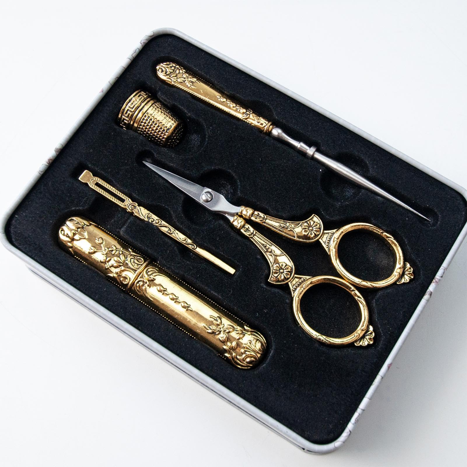 Amazon.co.jp: 手芸用ヴィンテージはさみ,6 ピース プロフェッショナル